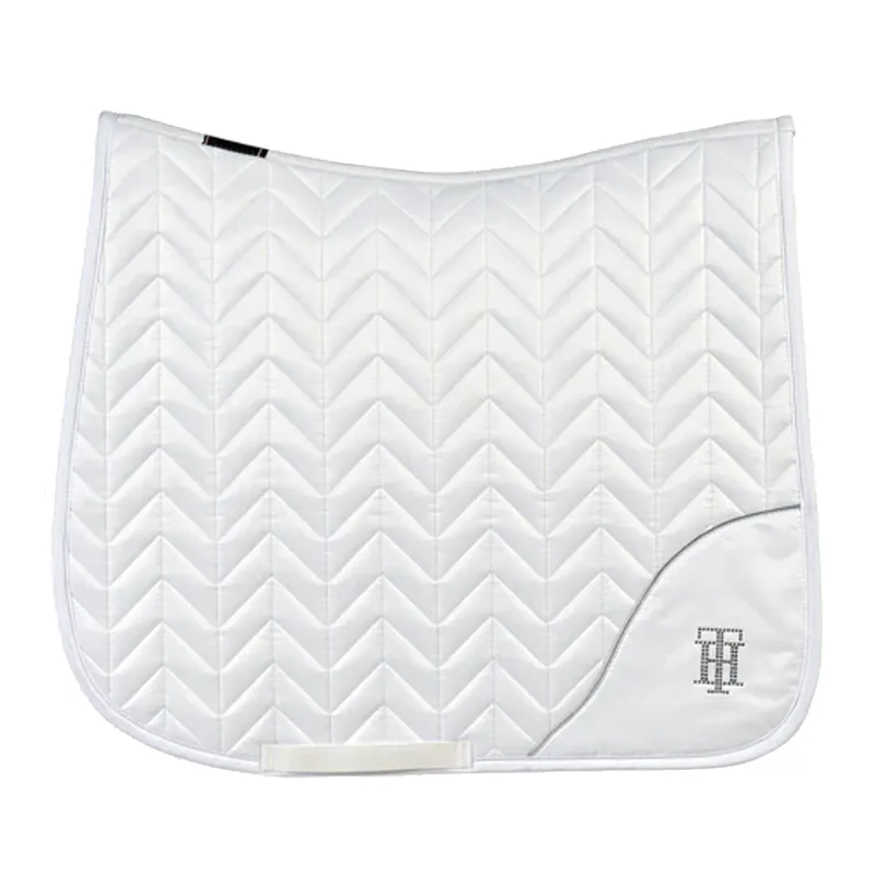 Tommy Hilfiger Rhinestone Dressage Saddlepad - Optic White